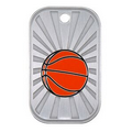 2" - Stainless Steel Dog Tags - "Basketball"